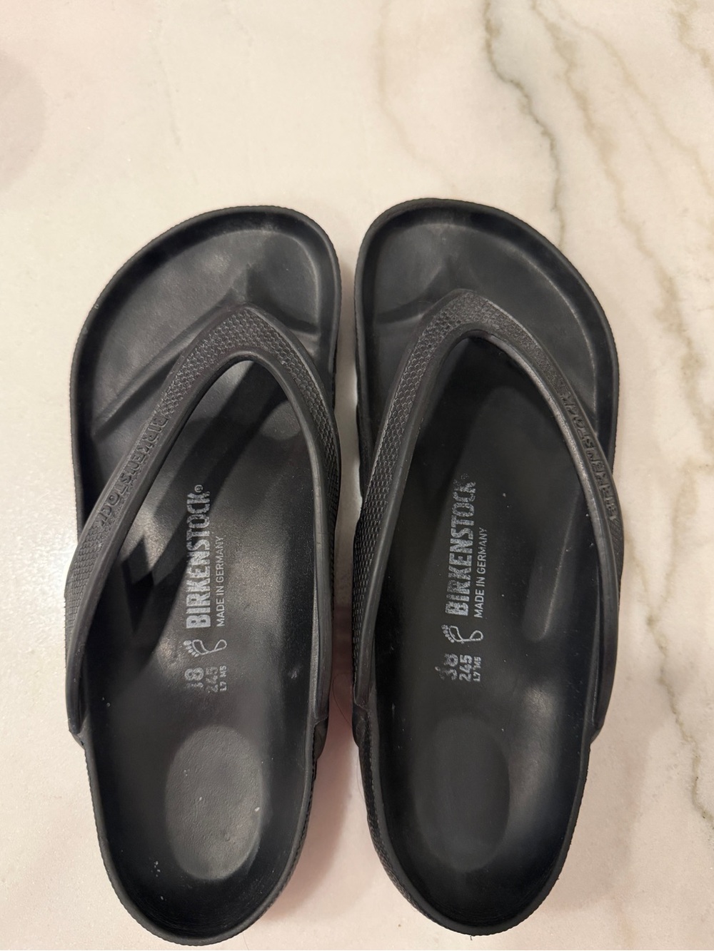 Birkenstock Black EVA Thong Sandals